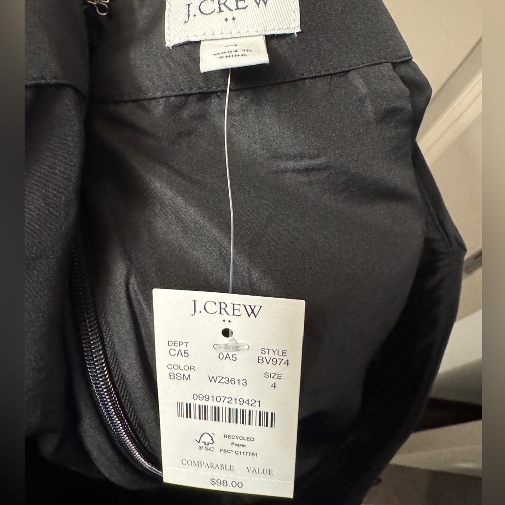 J. Crew Factory Sequin Mini Skirt, Black - Picture 4 of 4